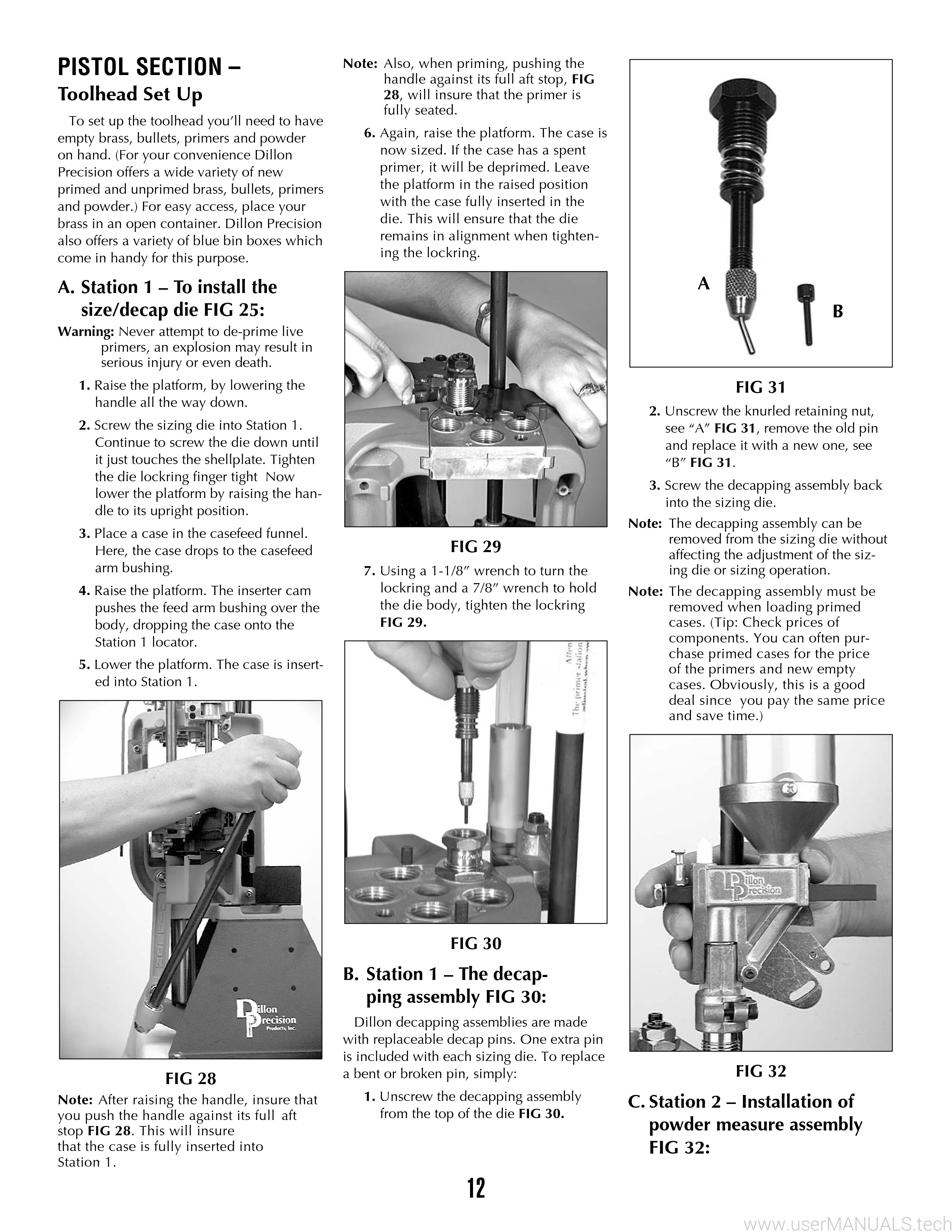 Dillon Precision XL 650 Instruction Manual, Page: 2