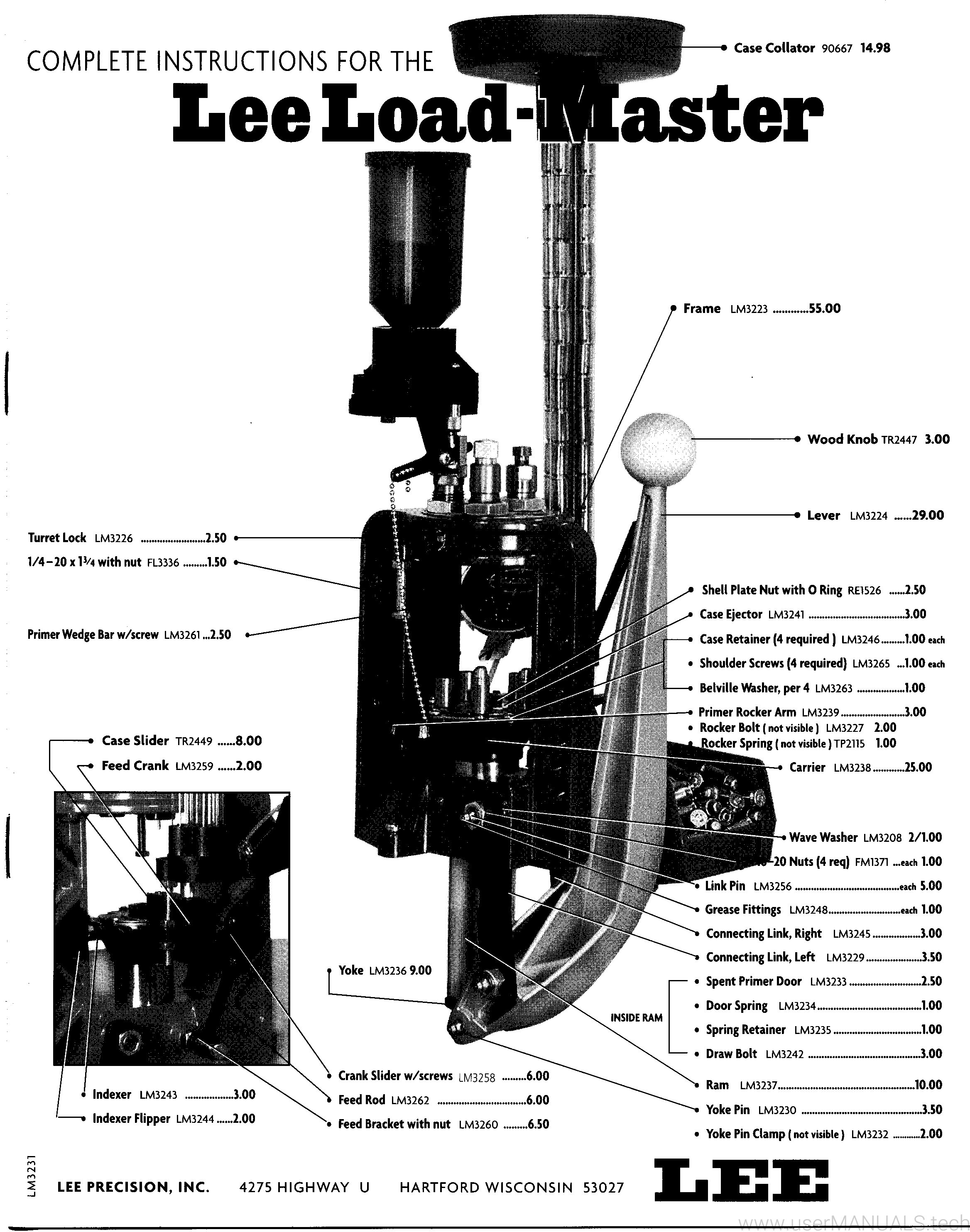 Lee Loadmaster Instructions