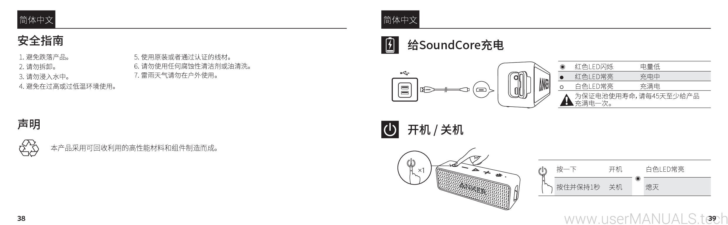 Anker SoundCore 2 User Manual, Page: 3