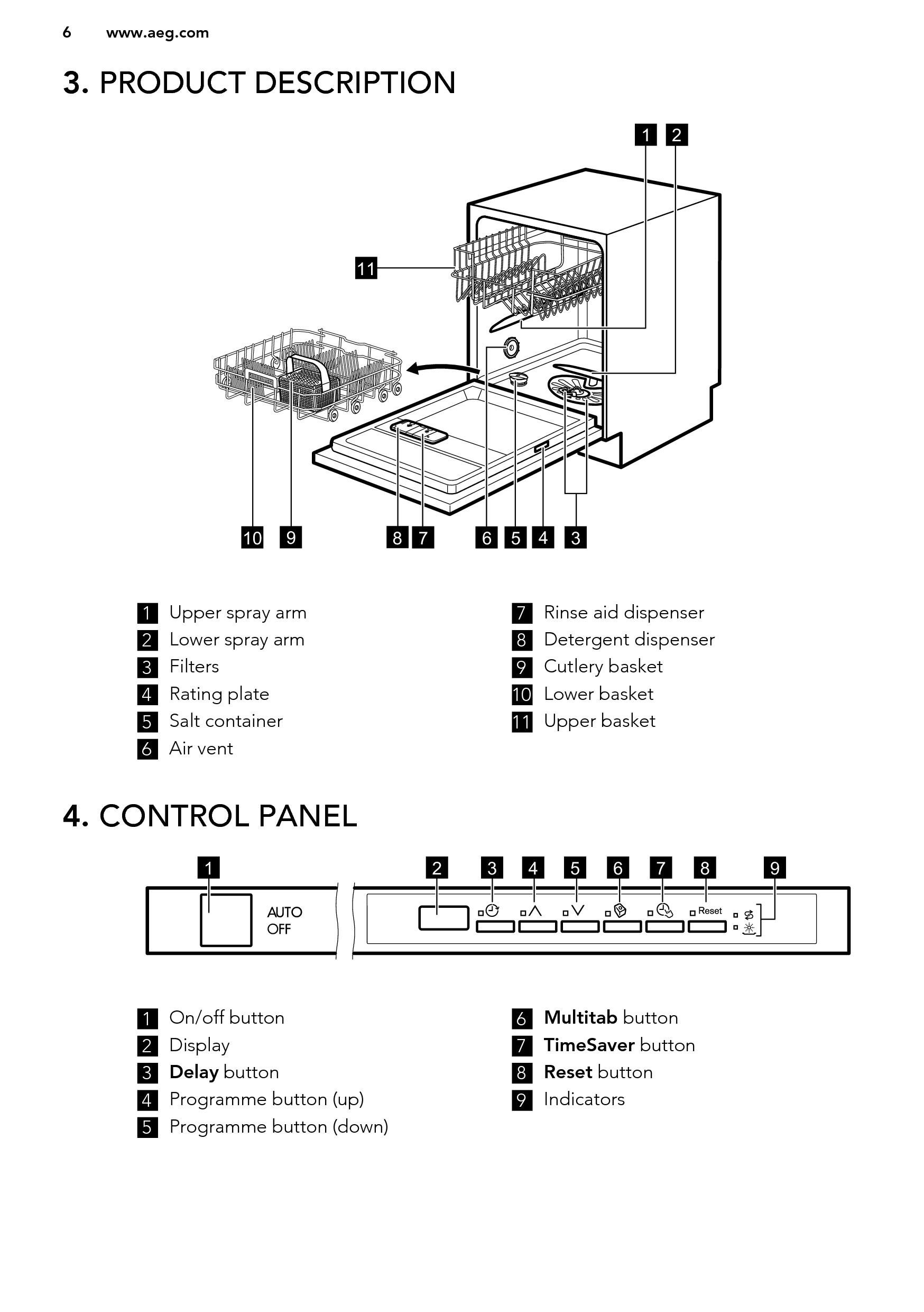 AEG Integrated dishwasher F55322VI0 User Manual