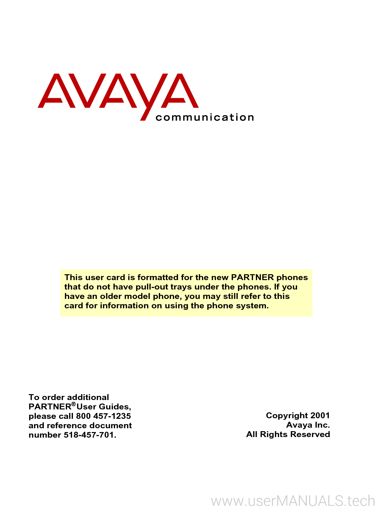 Avaya Partner Phone Instructions Guide