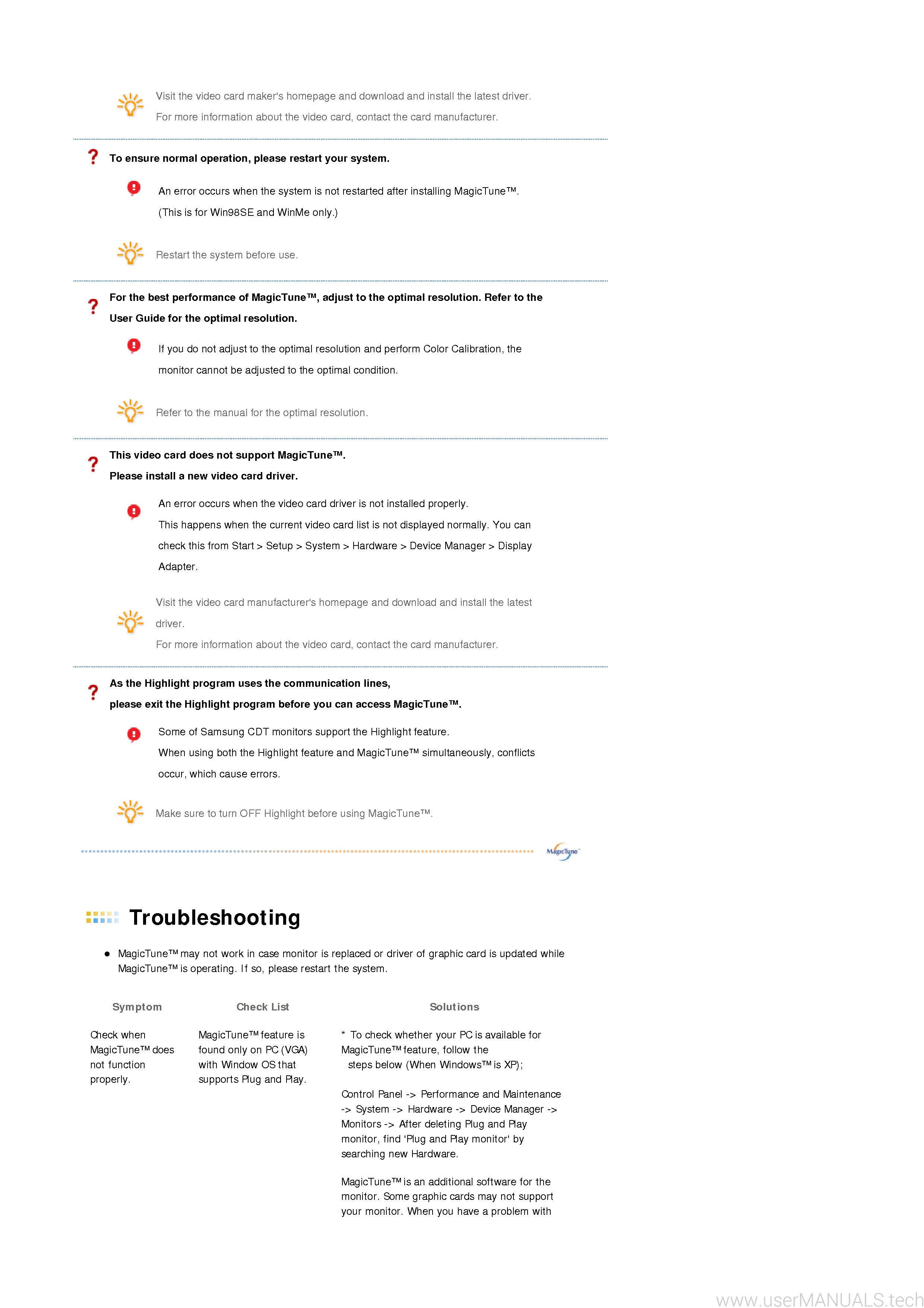 Samsung Syncmaster 940n Quick Start Guide, Page: 11