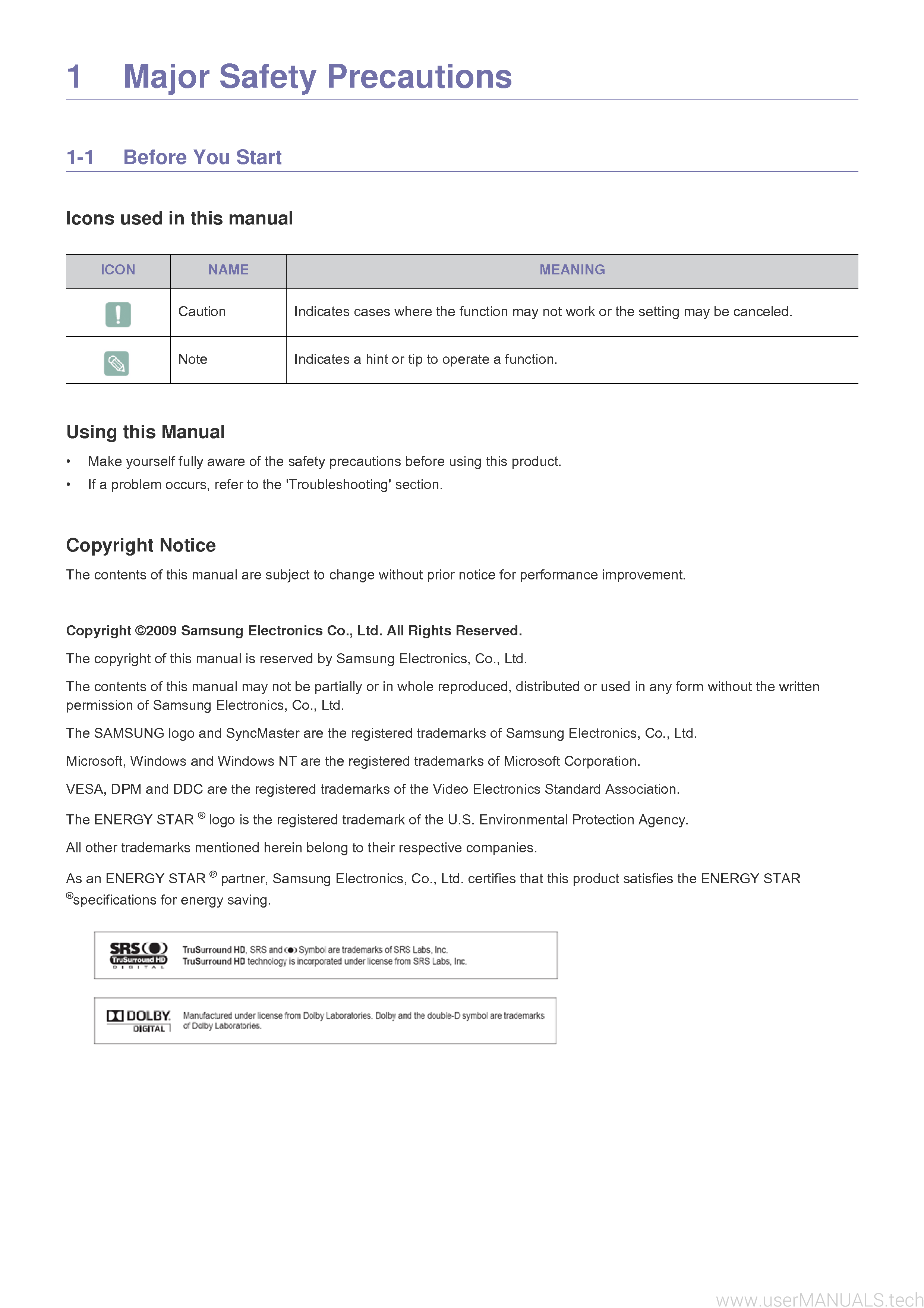 Samsung Syncmaster P2770hd User Manual
