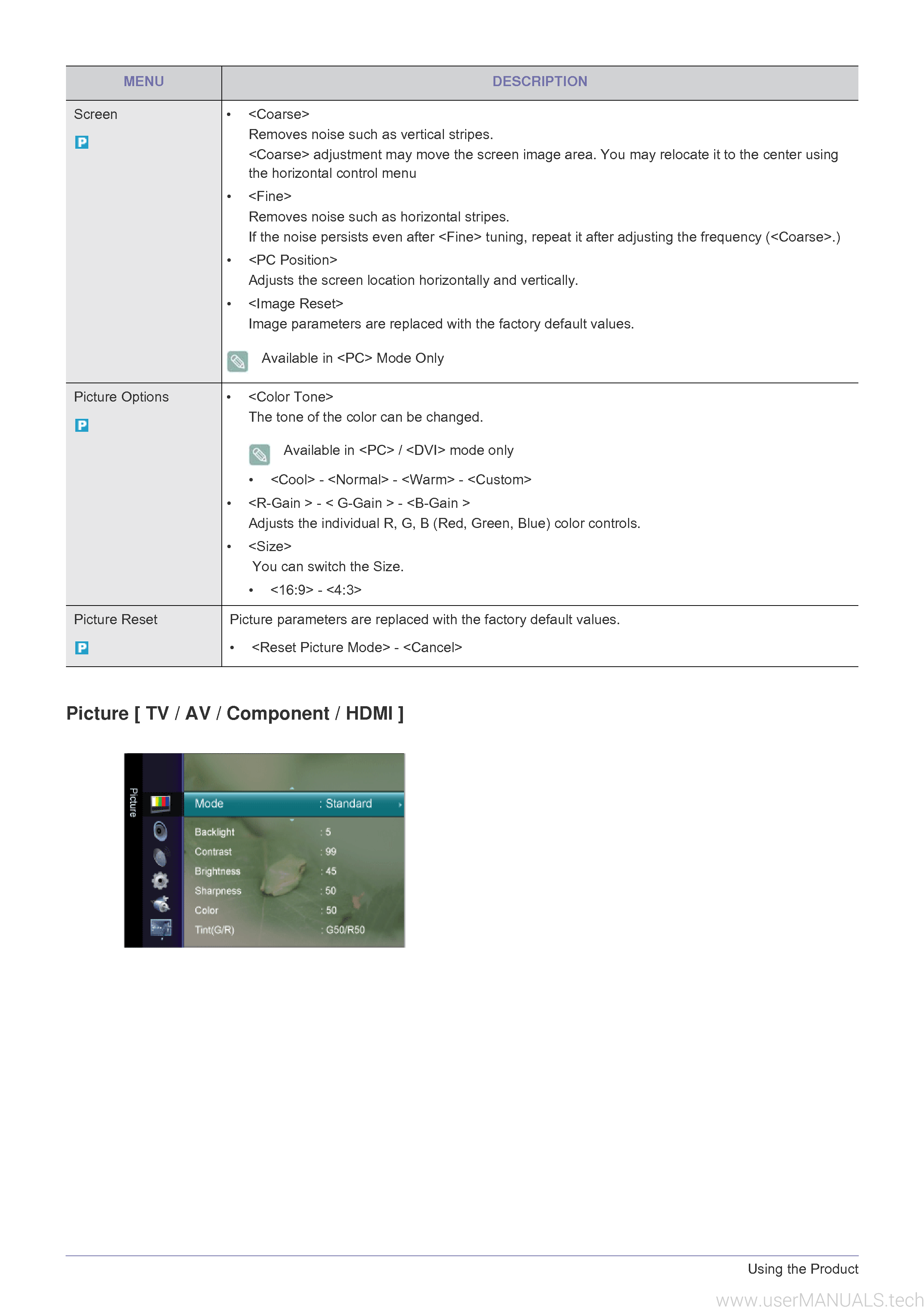 Samsung Syncmaster P2770hd User Manual, Page: 4