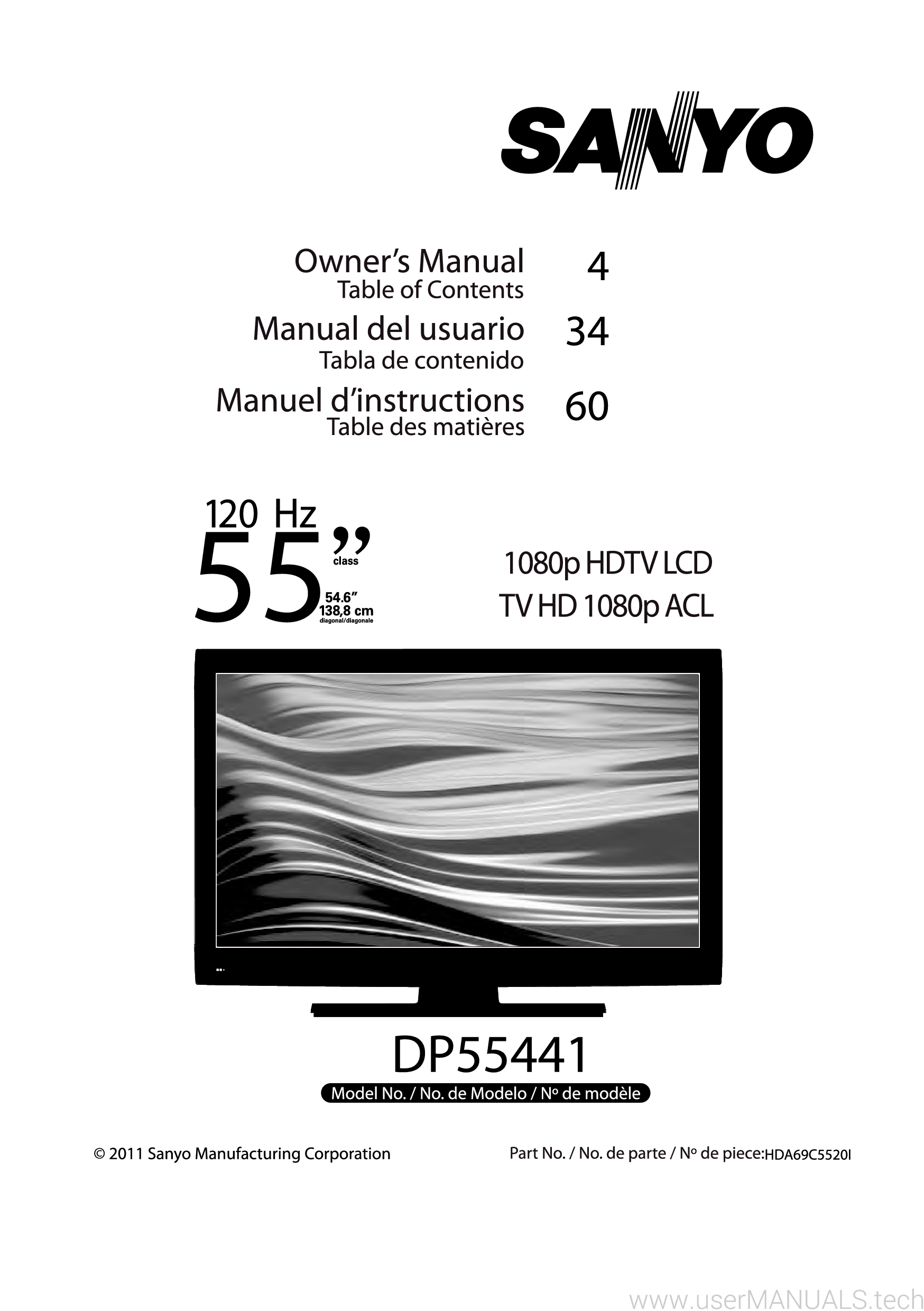 Sanyo Dp46841 Manual