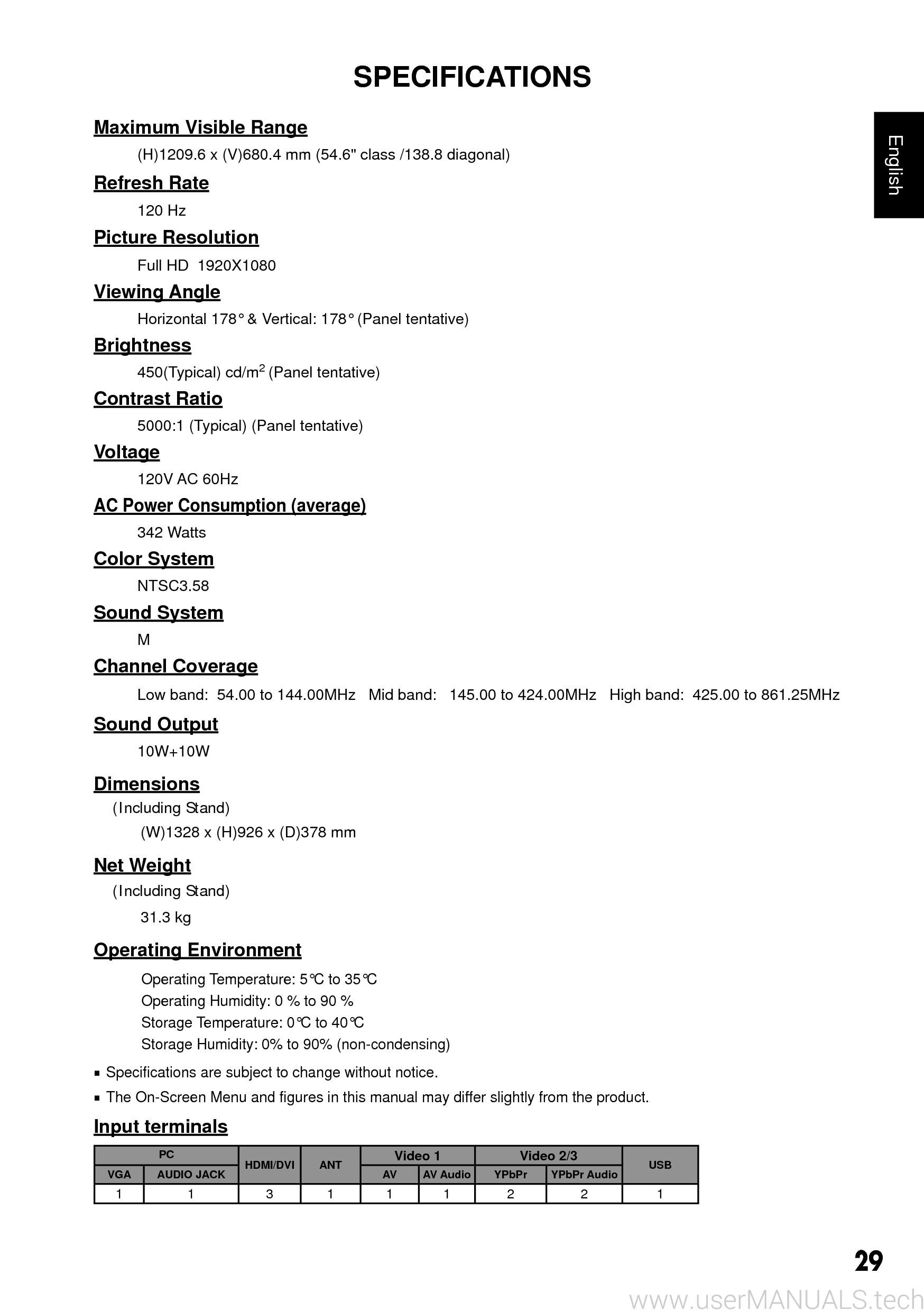 Sanyo DP55441 Hdtv Lcd Owners Manual, Page: 3