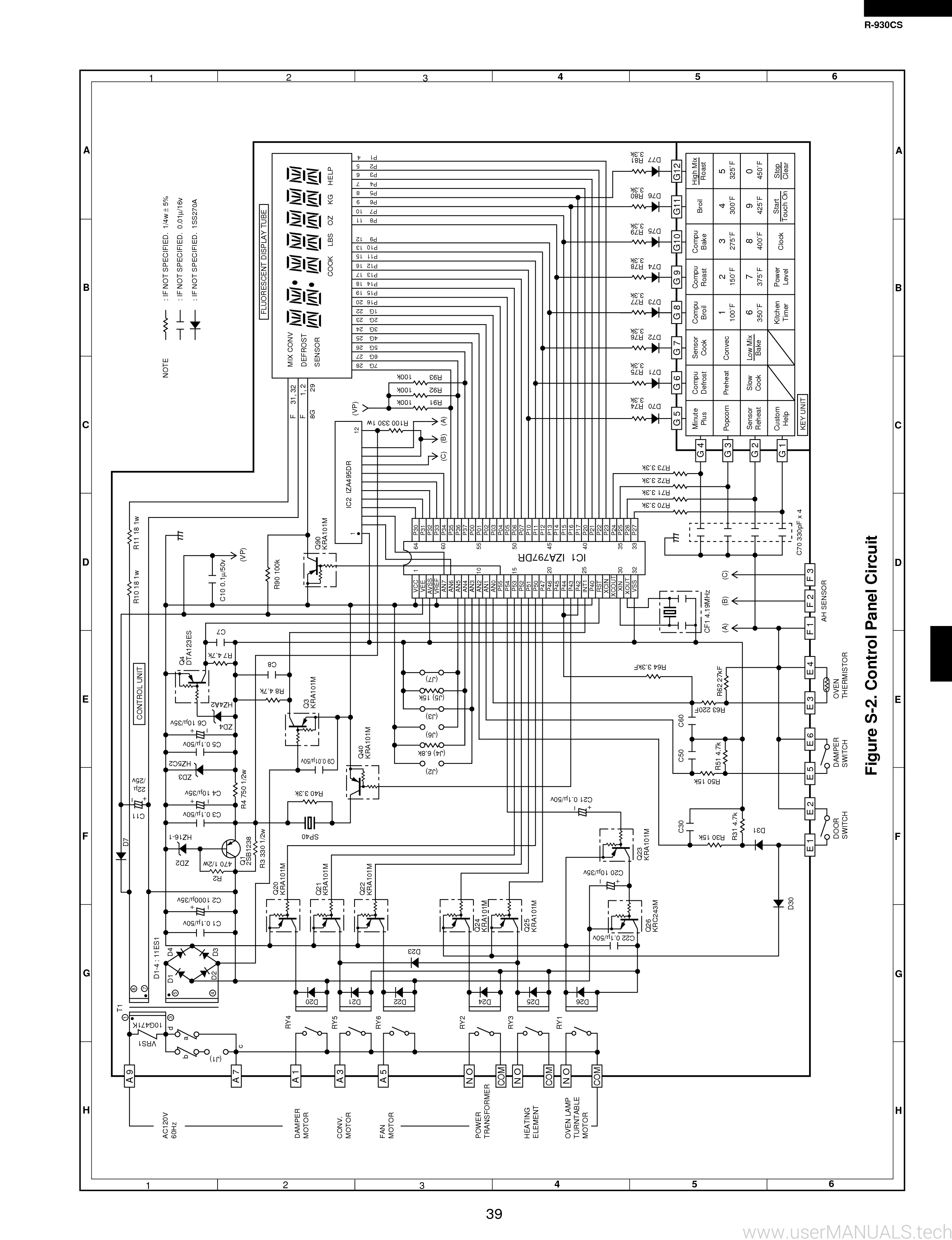 Sharp R930cs Service Manual, Page: 5