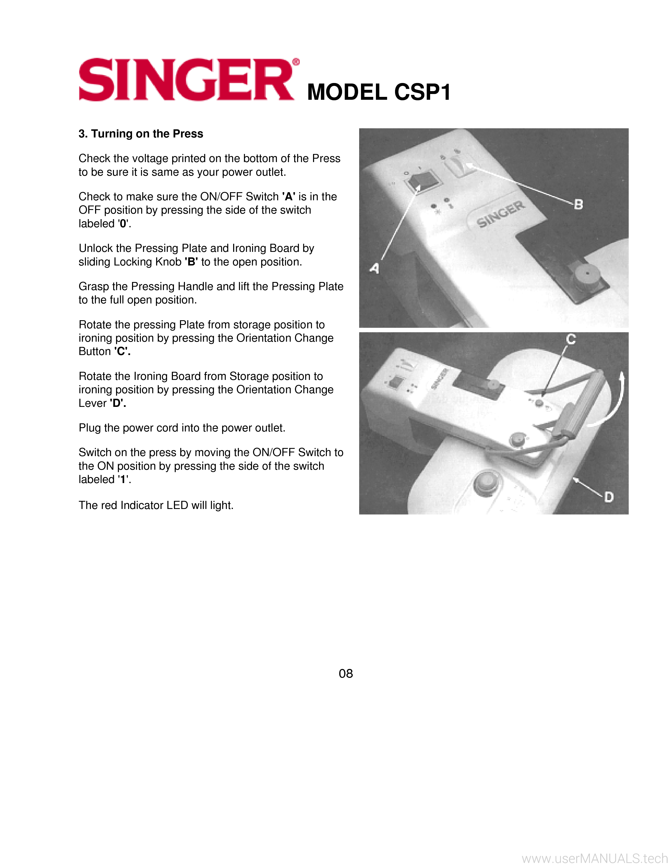Singer Csp 1 Manual