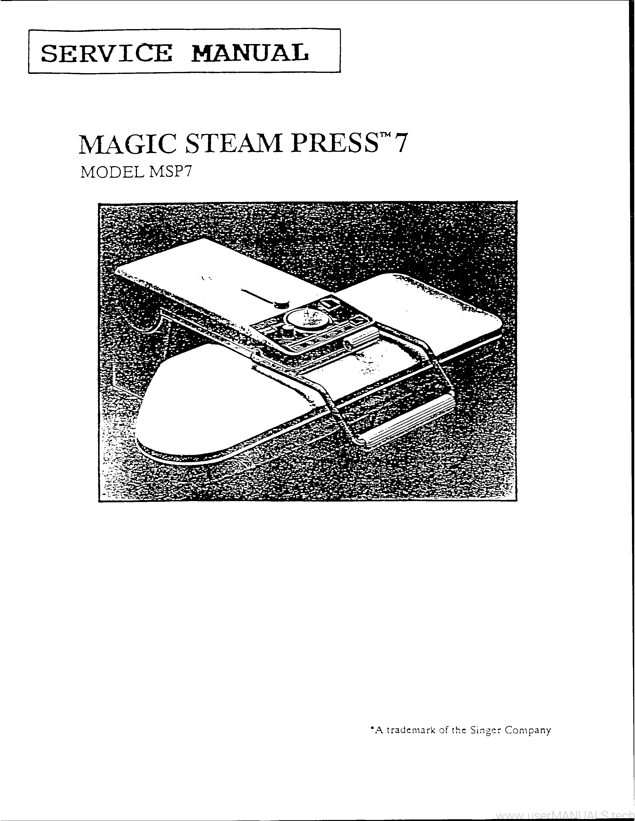 Singer Magic Steam Press 7 Instruction Manual, Page 2