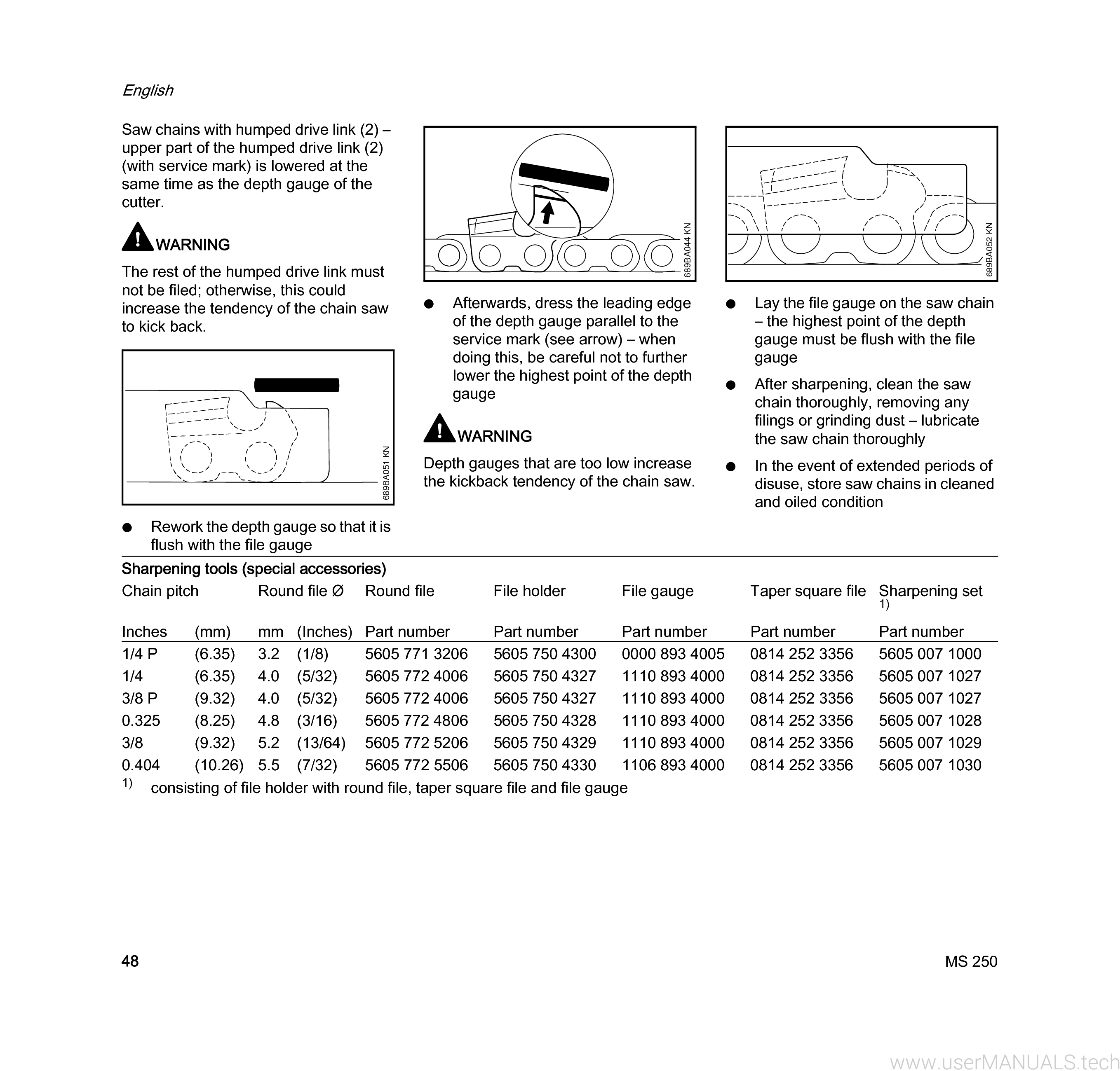 Stihl Ms 250 C Manual, Page 5