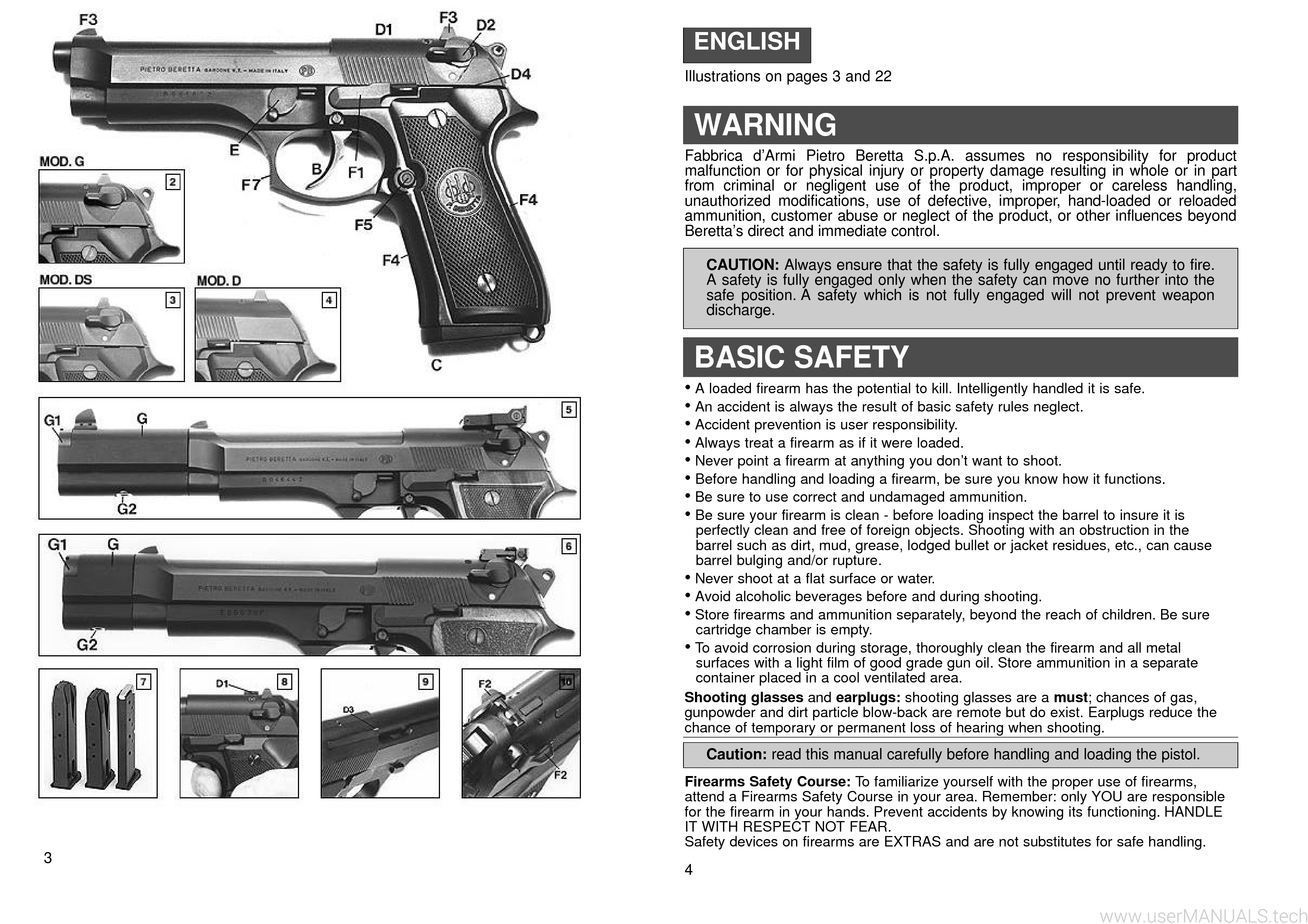 Beretta m9 схема