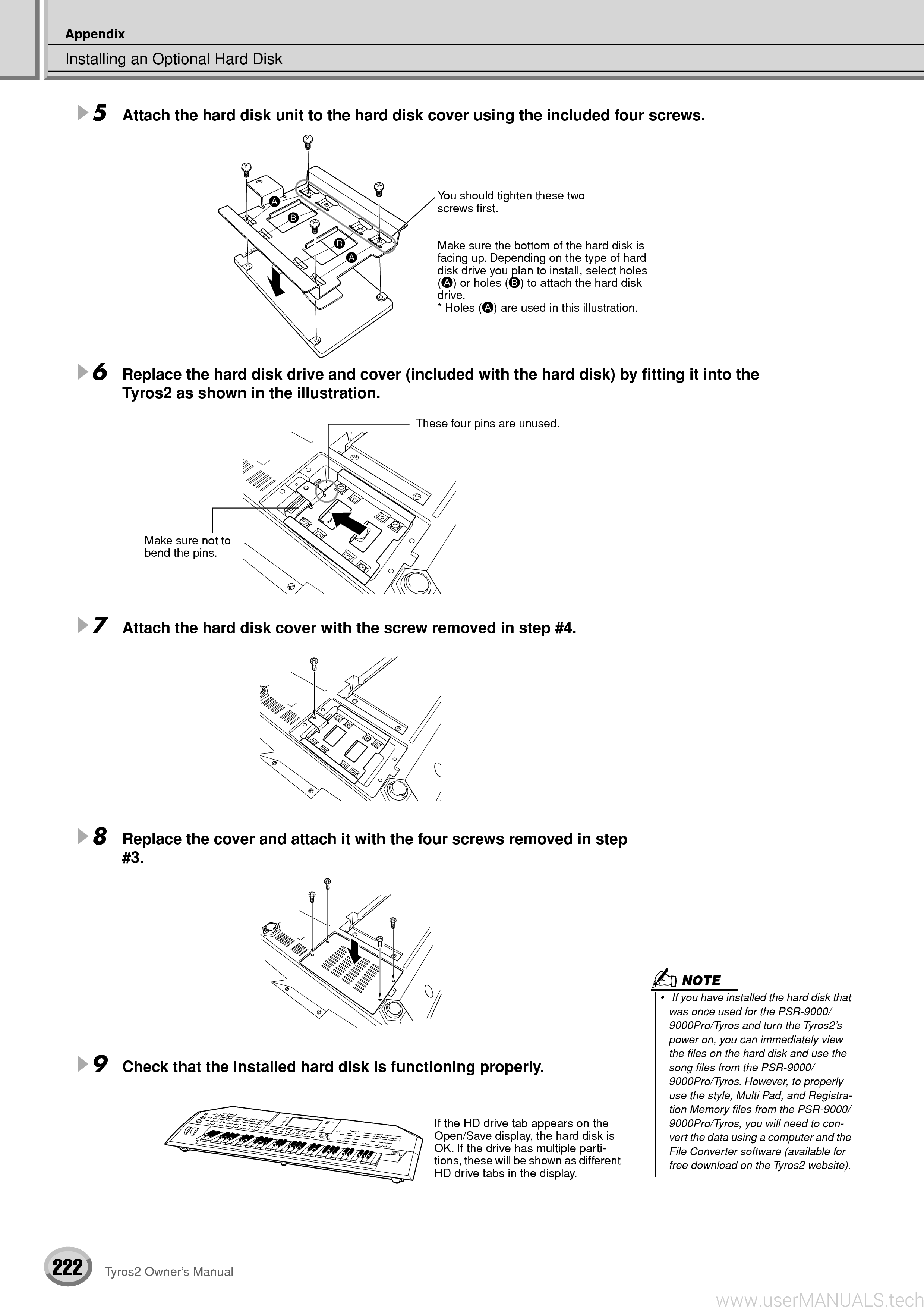 Yamaha Tyros 2 Manual, Page: 23