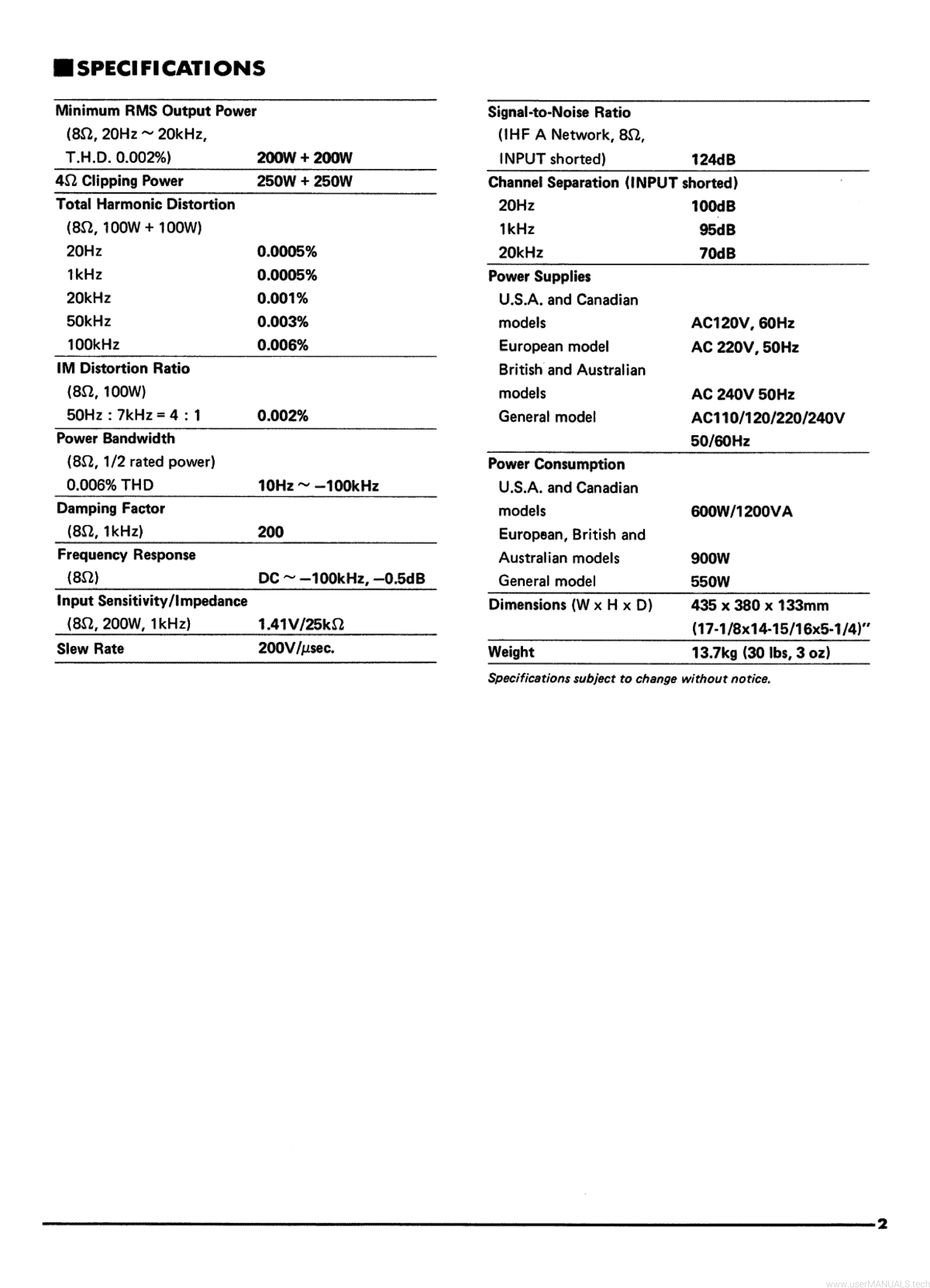 yamaha-m-70-service-manual