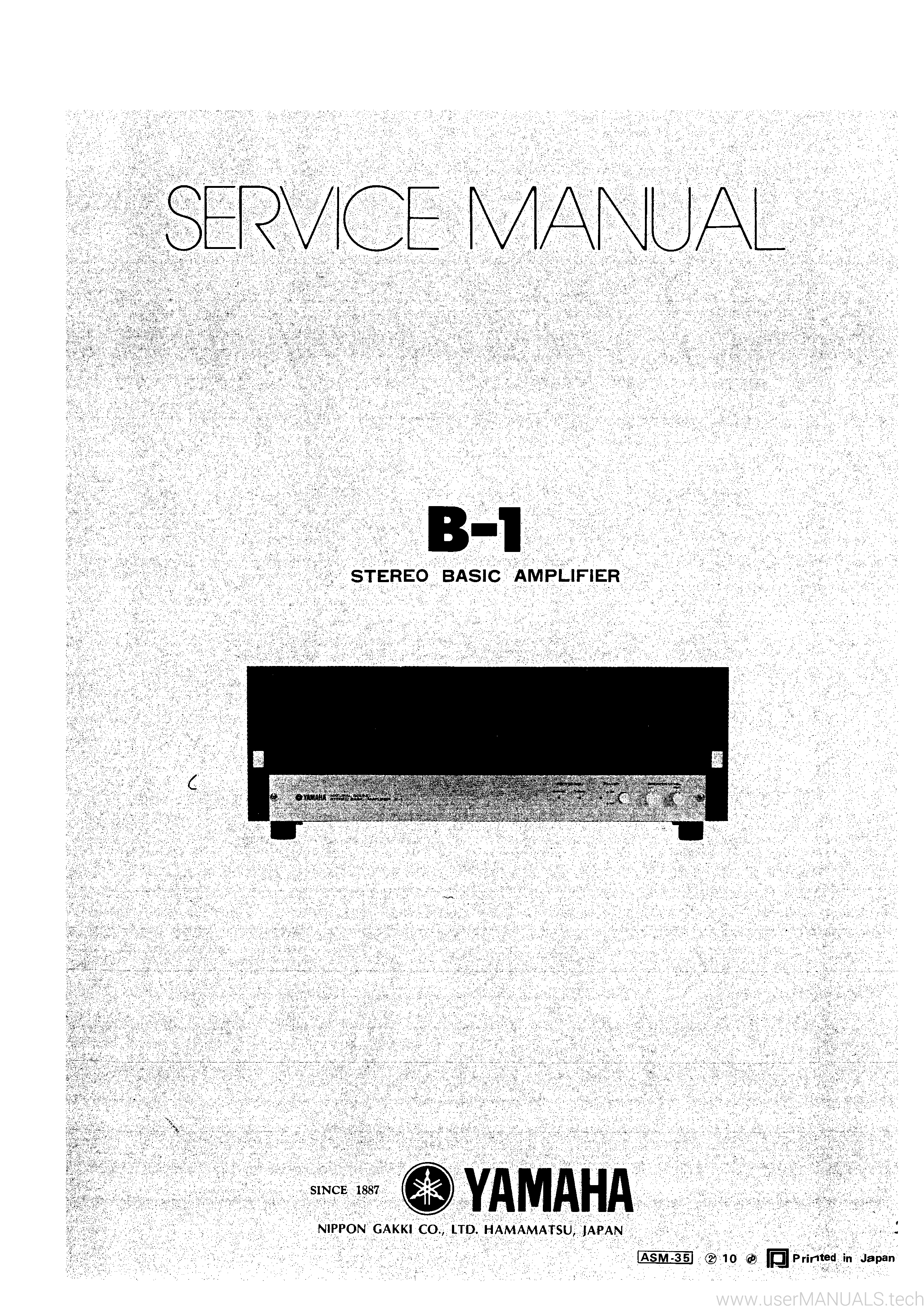 Yamaha B-1 Service Manual