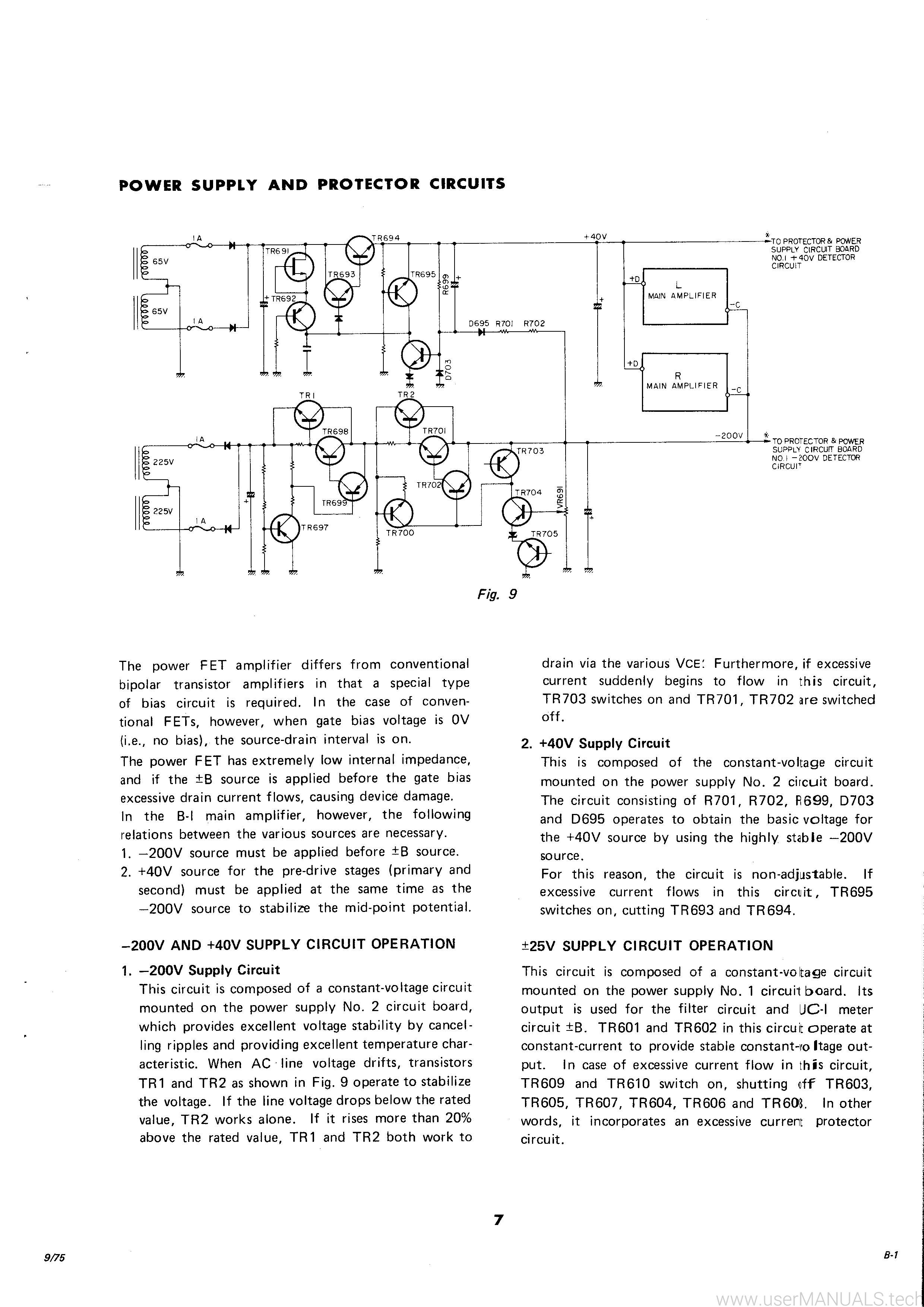 Yamaha B-1 Service Manual