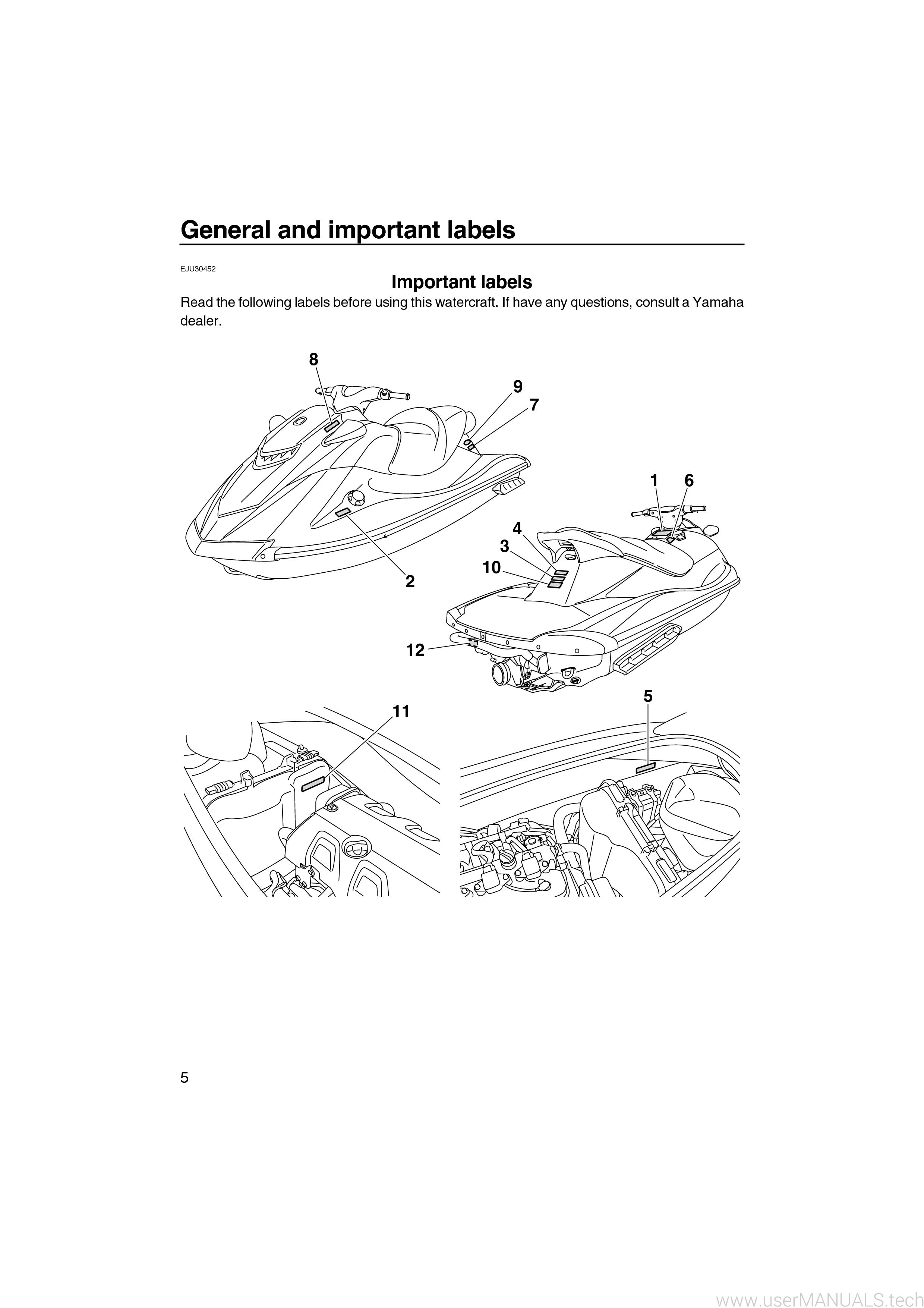 Yamaha WaveRunner VXS Owners Manual