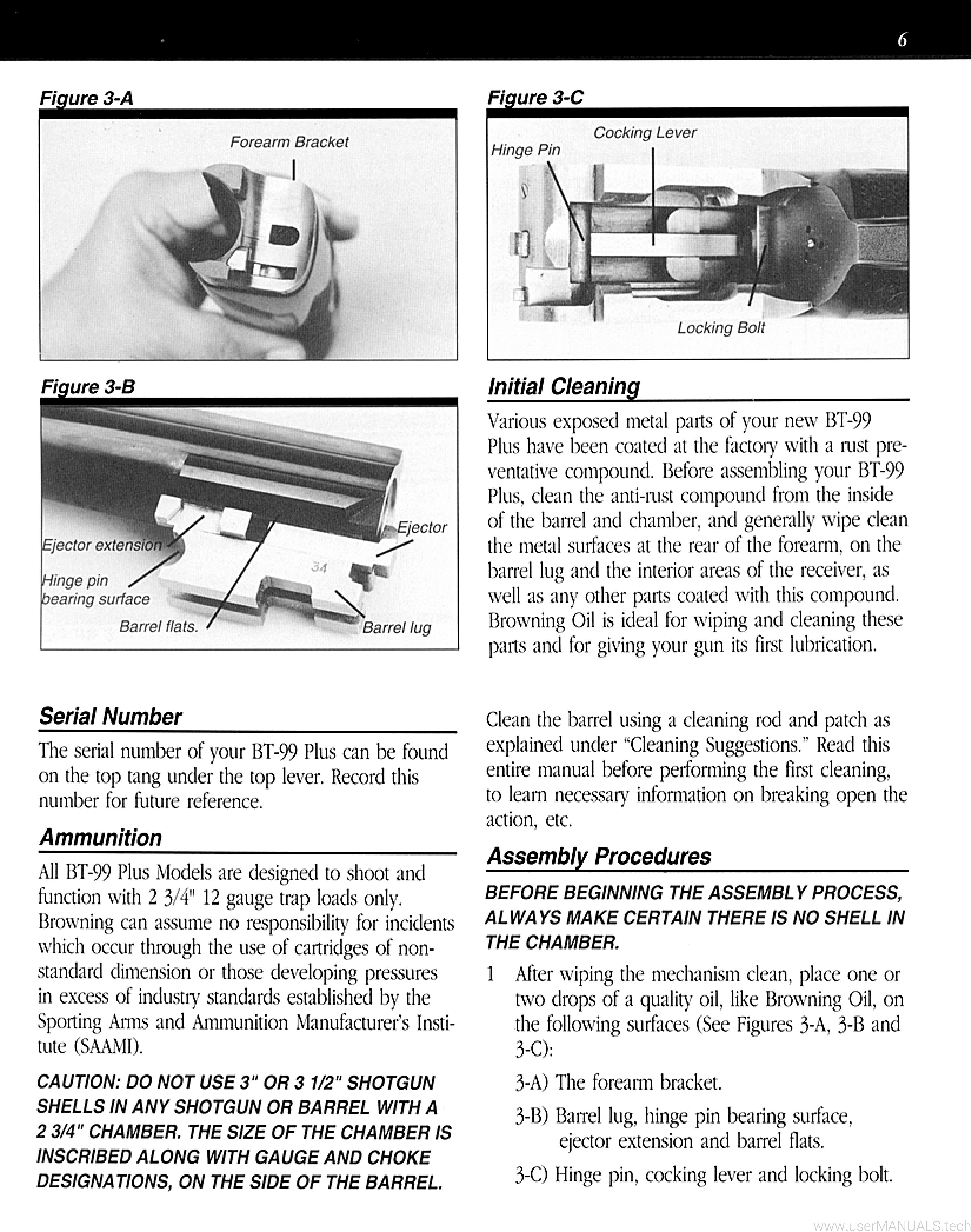 Browning Bt-99 Plus Owners Manual