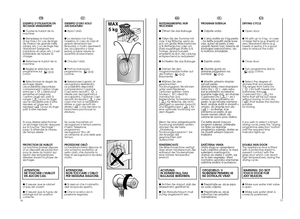 Page 39PROGRAM SU·ENJA ●  Odprite vrata. ●  V stroj vloÏite do 5 kg perila - ãe Ïelite posu‰iti veãje kose(npr. rjuhe) ali perilo iz zelovpojnih tkanin (npr. brisaãe alikavbojke) priporoãamo, dato koliãino zmanj‰ate. ●  Zaprite vrata. ●  Obrnite gumb za  izbiranje pr 
ogramov na 
bombaÏ . ●  Izberite ustrezno stopnjo suhosti perila. Izbirate lahko med stopnjamiExtra Dry (       ) – zelo suho,kar je primerno za brisaãe,kopalne halje ipd., do stopnjeCupboard Dry (       ) – za vomaro, kar je primerno zaperilo, ki...