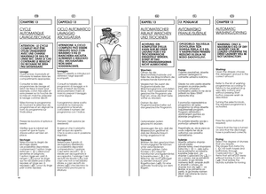 Page 4113. POGLAVJEAVTOMA
TSKO
PRANJE/SU·ENJEOPOZORILO: NAJVEôJA DOVOLJENA TEÎASUHEGA PERILA JE 5 KG;V NASPROTNEM PRIMERUREZULTATI SU‚ENJA NEBODO ZADOVOLJIVI.Pranje:Odprite predalãek, izberiteustrezen detergent inodmerite ustrezno koliãino. Glede na vrsto perila izberite program za pranje perila(npr. zelo umazanobombaÏno perilo) in ne da bipritisnili na tipko STARTpripravite stroj: S pomoãjo razpredelnice programov ali opisaprograma na stroju izberitenajustreznej‰i program.Program aktivirate zobraãanjem gumba...