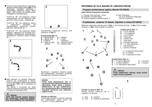 Page 3671 
70
■ Dolny kosz jest wyposa˝ony w specjalny grzebieƒ podtrzymujàcy talerze  
(Rys. 3 
i4) 
u∏atwiajàcy uzyskanie stabilnego ioptymalnego za∏adunku naczyƒ, tak˝ewtedy , gdy rozmiary lub kszta∏t naczyƒodbiegajà od standardowych. -  
POZYCJA 
“A”
: dla za∏adunku naczyƒ 
standardowych lub dla za∏adunku tylkogarnków, du˝ych misek , salaterek itp.... 
-  
POZYCJA 
“B”
: dla za∏adunku talerzy 
o nietypowych kszta∏tach alestandardowych wymiarach (bardzogl´bokie, kwadratowe itp...). 
-  
POZYCJA 
“C”
: dla...