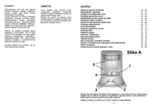 Page 3059
SADRÎAJUpute za sigurno kori‰tenje
Namje‰tanje i ugradnja 
Uredjaj za omek‰avanje vode 
Punjenje spremnika za sol
Namje‰tanje gornje ko‰are za sudje 
Stavljanje sudja u perilicu  
Podaci za laboratorijska ispitivanja
Punjenje deterdÏentom 
Vrste deterdÏenta
Punjenje sredstvom za sjaj 
âi‰çenje filtra 
Praktiãni savjeti 
âi‰çenje i odrÏavanje
Opis upravljaãke ploãe
Tehniãki podaci 
Izbor programa i posebne funkcije
Sustav za sprijeãavanje istjecanja vode (Waterblock)
Odabir programa
Prepoznavanje...