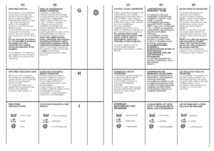 Page 1732
G
33
HR
TIPKA ZA PODE·AVANJE
BRZINE CENTRIFUGE 
U skladu s odabranim
ciklusom pranja automatski
çe biti prikazan broj okretaja
centrifuge: maksimalan
(MAX), srednji (MED) ili nula
(       ). Pritiskom na tipku
moguçe je smanjiti broj
okretaja centrifuge ili je
potpno iskljuãiti.Da ponovno
pokrenete ciklus
centrifugiranja dovoljno je da
pritisnete tipku sve dok ne
postignete Ïeljenu brzinu.
Kako nebi o‰tetili tkanine,
brzinu centrifuge nije moguçe
podesiti iznad brzine koja je
automatski pode‰ena...