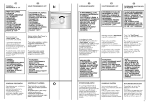 Page 2140
EN
PROGRAMME SELECTOR WITH
OFF POSITION WHEN THE PROGRAMME
SELECTOR IS TURNED THE
DISPLAY LIGHTS UP TO
SHOW THE SETTINGS FOR
THE PROGRAMME
SELECTED.
N.B. TO SWITCH THE
MACHINE OFF, TURN THE
PROGRAMME SELECTOR
TO THE “OFF” POSITION.Press the Start/Pause
button to start the selected
cycle.
The programme carries out
with the programme
selector stationary on the
selected programme till
cycle ends.
Switch off the washing
machine by turning the
selector to OFF.
NO
TE:
THE PROGRAMME
SELECTOR MUST BE
RETURN...