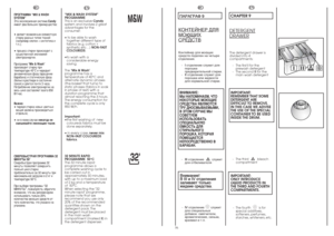 Page 1426
RU
èêéÉêÄååÄ “MIX & WASH
SYSTEM”
ùÚ‡ ˝ÍÒÍÎ˛ÁË‚Ì‡ﬂ ÒËÒÚÂÏ‡ Candy
ËÏÂÂÚ ‰‚‡ ·ÓÎ¸¯Ëı ÔÂËÏÛ˘ÂÒÚ‚‡:
• ‰ÂÎ‡ÂÚ ‚ÓÁÏÓÊÌ˚Ï ÒÓ‚ÏÂÒÚÌÛ˛
ÒÚËÍÛ ‡ÁÌ˚ı ÚËÔÓ‚ ÚÍ‡ÌÂÈ
(Ì‡ÔËÏÂ ıÎÓÔÓÍ + ÒËÌÚÂÚËÍ‡ Ë
Ú.Ô.);
• ÔÓˆÂÒÒ ÒÚËÍË ÔÓËÒıÓ‰ËÚ Ò
ÒÛ˘ÂÒÚ‚ÂÌÌÓÈ ˝ÍÓÌÓÏËÂÈ
˝ÎÂÍÚÓ˝ÌÂ„ËË.
èÓ„‡ÏÏ‡ "Mix & Wash"
ÔÓËÁ‚Ó‰ËÚ ÒÚËÍÛ ÔË
ÚÂÏÔÂ‡ÚÛÂ 40°ë Ë ˜ÂÂ‰ÛÂÚ
‰ËÌ‡ÏË˜ÂÒÍÛ˛ Ù‡ÁÛ (‚‡˘ÂÌËÂ
·‡‡·‡Ì‡) Ë ÒÚ‡ÚË˜ÂÒÍÛ˛ Ù‡ÁÛ
(·ÂÎ¸Â ‚ ‡ÒÚ‚ÓÂ ‚ ÒÓÒÚÓﬂÌËË
ÔÓÍÓﬂ) Ë ‰ÎËÚÒﬂ ÔÓ˜ÚË 3 ˜‡Ò‡.
èÓÚÂ·ÎÂÌËÂ ˝ÎÂÍÚÓ˝ÌÂ„ËË Ì‡
‚ÂÒ¸ ˆËÍÎ...