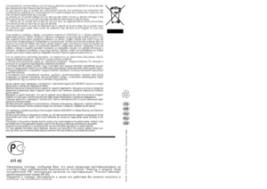 Page 4905.09 - 41017713 - Printed in Italy - Imprimé en ItalieFR
HR
HU
RU
EN
Cet appareil est commercialisé en accord avec la directive européenne 2002/96/CE sur les déchets
des équipements électriques et électroniques (DEEE).
En vous assurant que ce produit est correctement recyclé, vous participez à la prévention des
conséquences négatives sur l’environnement et la santé publique qui pourrait être causé par une
mise au rebut inappropriée de ce produit.
Le symbole sur ce produit indique qu’il ne doit pas être...