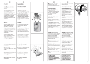 Page 1835
EN
● Ensure that the water inlet
tap is turned on.
● And that the discharge
tube is in place.
PROGRAMME SELECTION
Refer to the programme guide
to select the most suitable
programme.
Turning the selector knob
required programme is
activate.
The display will show the
settings for the programme
selected.
Adjust the wash temperature if
necessary.
Press the option buttons (if
required)
Then press the START button.
When the START button is
pressed the machine sets the
working sequence in motion.
The...