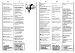 Page 3568
68
SK 
●  Skontrolujte, ãi máte pustenú vodu a ãi je odtoková hadicana mieste. VOªBAPROGRAMU V˘ber najvhodnej‰iehoprogramu vykonajte podºatabuºky pr 
ogramov. 
- Otoãením voliãa programovaktivujte zvolen˘ program.Na displeji sa zobrazia parametrezvoleného programu. V prípade potr 
eby upraviÈ 
teplotu prania. Stlaãte tlaãidlá pre  
voºbu 
poÏadovan˘ch funkcií (ak si toÏeláte). Po stlaãení tlaãidla ·TART zaãne práãka prací cyklus.Prací cyklus prebieha s voliãomprogramov nastaven˘m naurãitom programe a...