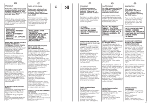 Page 1427
IT
TASTO AVVIO/PAUSA
Dopo avere selezionato un
programma attendere che
una spia “Centrifuga” si
accenda prima di premere il
tasto START.
Premere per avviare il ciclo
impostato con la manopola
programmi (a seconda del
ciclo impostato si illuminerà
una delle spie delle fasi di
lavaggio).NOTA: DOPO AVERE
AVVIATO LA
LAVABIANCHERIA CON IL
TASTO START SI DOVRÀ
ATTENDERE ALCUNI
SECONDI AFFINCHÉ LA
MACCHINA INIZI IL
PROGRAMMA.MODIFICARE IMPOSTAZIONI
DOPO AVVIO DEL
PROGRAMMA (PAUSA)
Dopo l’avvio del programma...