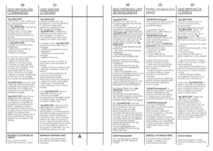 Page 1325
FR
IT
DESCRIPTION DESCOMMANDES“Kg DETECTOR”
(La fonction n’est active que
pour les programmes Coton
et Synthétique)
Le “Kg DETECTOR”permet de
mesurer une série
d’information sur le linge
chargé dans le tambour
durant toues les phases du
lavage.
Ainsi, durant les 4 premières
minutes du cycle de lavage,
le “Kg DETECTOR” :
- régule la quantité d’eau
nécessaire
- détermine la durée du
cycle de lavage
- ajuste les rinçages
En fonction de la quantité et
du type de linge lavé:
- régule le rythme des...