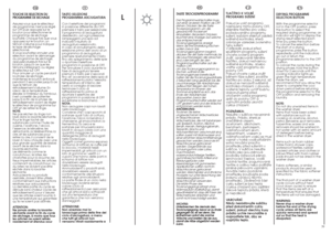 Page 2038
L
39 TLAâÍTKO K VOLBù
PROGRAMU SU·ENÍ
Pokud je voliã programÛ
nastaven˘ mimo polohy OFF,
stisknûte tlaãítko pro volbu
poÏadovaného programu
su‰ení; kaÏd˘m stisknutí zabliká
svûtelná kontrolka, která
zobrazuje v˘sledek zvoleného
typu su‰ení.
V pﬁípadû, pokud pﬁed
spu‰tûním programu su‰ení
chcete zvolen˘ program
zru‰it, opakovanû tisknûte
tlaãítko, dokud nezhasnou
svûtelné kontrolky, anebo
vraÈte voliã programÛ do
polohy OFF.
Pokud chcete cyklus zru‰it
bûhem fáze su‰ení, podrÏte
tlaãítko po dobu 2...