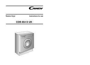 Page 1
Washer Dryer                                  Instructions for use

CDB 854 D UK 