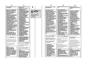 Page 1426
27
B
EN 
PROGRAMME SELECTOR WITH OFF POSITION WHEN THE PROGRAMME SELECTOR IS TURNED THEDISPLAY LIGHTS UP TOSHOW THE SETTINGS FORTHE PROGRAMMESELECTED.TODAY, MOST DETERGENTSHAVE BEEN IMPROVED TOWASH EFFICIENTLY ATLOWER TEMPERATURES,THEREFORE WE HAVE SETTHE DEFAULT TEMPERATURESETTINGS OF EACHPROGRAMME TO A LOWERLEVEL, SAVING ELECTRICITYAND REDUCING THECARBON FOOTPRINT OFYOUR MACHINE.YOU CAN SELECT AN HIGHTEMPERATURE BY PRESSINGTHE TEMPERATURE BUTTON.PLEASE REFER TO THEPROGRAMME GUIDE FORTHE...