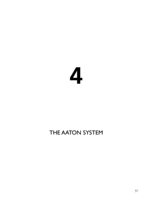 Page 57
THE AATON SYSTEM
57
4 