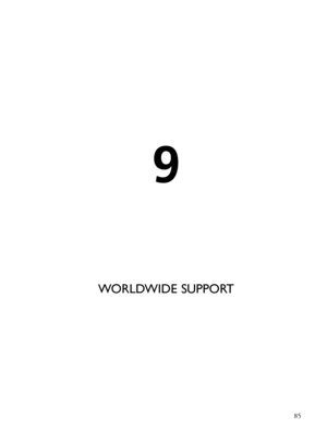 Page 85
WORLDWIDE SUPPORT
85
9 