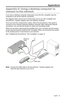 Page 33Appendices
English - 33
Appendix D: Using a desktop computer to 
connect to the network
If you have a desktop computer, temporarily move the SA-4 amplifier near the 
computer to set up the network connection. 
The diagram below shows how to temporarily set up your SA-4 amplifier \
and  
SoundTouch
™ wireless adapter near your desktop computer. 
Once you have the components in place, follow the procedures in this guide to 
connect to your network using the desktop computer. After making the network...