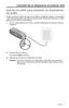 Page 105 Español - 17
Conexión de un dispositivo al conector AUX
Uso de un cable para conectar un dispositivo 
de audio
Puede conectar la salida de audio de un teléfono inteligente, tableta, computadora 
u otro tipo de dispositivo de audio al conector AUX. El conector AUX usa un cable 
estéreo de 3,5 mm (no suministrado).
1. Con un cable estéreo de 3,5 mm, conecte el dispositivo al conector AUX en 
el altavoz.
2. Presione  en el altavoz.
El indicador AUX se ilumina.
3. Reproduzca música en el dispositivo de...