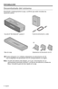 Page 968 - Español
Desembalado del sistema
Desembale cuidadosamente la caja y confirme que estén incluidas las 
siguientes partes:
SoundLink® Mini Bluetooth® speaker IIFuente de alimentación y cable
Base de cargaAdaptadores de alimentación de CA 
Puede entregarse con múltiples adaptadores de alimentación de CA. Use el adaptador de alimentación de CA correspondiente a su región.
Nota:  Si parte del sistema está dañado, no lo use. Comuníquese con un\
 representante autorizado de Bose® o al Servicio de atención al...