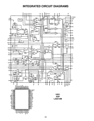 Page 6564
U501
ASP
LA9210M
INTEGRATED CIRCUIT DIAGRAMS 