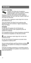 Page 13610
Svensk
a
Knappen Anti-Skip
Knappen Anti-Skip gör att spelarens 
avläsning hoppar mindre om Bose
® CD/MP3-
spelaren flyttas under uppspelningen. 
Standard är att den här funktionen är på. Spelarens 
avläsning hoppar inte när du bär den medan du går och 
Anti-Skip har aktiverats.
 visas i displayens nedre högra hörn när den 
här funktionen är på.
Tryck på knappen Anti-Skip för att avaktivera eller 
återaktivera den här funktionen i lägena Uppspelning, 
Paus och Stopp.
Knapplås
Du kan låsa CD-spelaren...