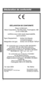 Page 742
Français
DÉCLARATION DE CONFORMITÉ
Nous, le fabricant :
Bose Corporation, The Mountain, Framingham, MA 
01701-9168 USA
certifions sous notre seule responsabilité, 
que le produit :
   Type d’équipement : lecteur de disques 
compacts/casque
   Désignation de type : lecteur de CD Bose
® TriPort®
En conformité avec la directive EMC 89/336/EEC 
et l’article 10(1) de cette même directive, 
respecte les norme(s) ou document(s) suivants
   Réglementations techniques : EN 55013, EN 55020
EN 61000-3-2, -3-3,...