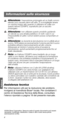 Page 944
Italian
o
Attenzione: l’esposizione prolungata ad un livello sonoro 
elevato può causare danni all’udito. È sconsigliabile tenere 
un volume troppo alto quando si utilizzano le cuffie con 
questo lettore CD/MP3, soprattutto per un ascolto 
prolungato.
Attenzione: non utilizzare questo prodotto guidando 
un veicolo su una strada pubblica o in tutti i casi in cui 
l’impossibilità di udire i rumori esterni possa comportare un 
rischio. 
Attenzione: se durante la riproduzione non è udibile alcun 
suono,...