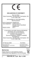 Page 2 
2  
Batteries 
Please dispose of used batteries properly, 
following any local regulations. Do not incinerate. 
©2003 Bose Corporation. No part of this work may be reproduced, modiﬁed, distributed, or 
otherwise used without prior written permission. 
Batteries 
DECLARATION OF CONFORMITY 
We, the offerer:
Bose Corporation, The Mountain, Framingham, MA 
01701-9168  USA
acknowledge our sole responsibility, 
that the product:
   Kind of equipment: Headphones
   Type designation:   QuietComfort 
®
 
 2...