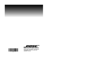 Page 7Bose® in-ear headphones
Owner’s Guide
Brugervejledning
Bedienungsanleitung
Guía de usario
Notice d’utilitsation
Manuale di istruzioni
Gebruiksaanwijzing
Bruksanvisningen
©2007 Bose Corporation, The Mountain,
Framingham, MA 01701-9168 USA
AM299347 Rev.02
00_Bose_IE_Cover.fm  Page 1  Wednesday, March 14, 2007  5:44 PM 