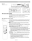 Page 21AM191409_01_V.pdf   December 20, 2001 19
VOLUMEOFFVIDEOTRACK/PRESETAUX
SKIP/ l l
TAPEPLAY/PAUSECD
AM/FM
SEEK/TUNEPRESETSTORE ERASE
SEEK/TUNE
The music center controls
Use the special keys on the music center to manually tune the radio and set station presets.
The CD cover latch opens the CD cover for loading and unloading a CD.
SEEK/TUNE 
< / > - Lowers or raises the frequency setting of the radio (stations).
PRESET STORE/ERASE - Adds or removes radio station presets.
The Lifestyle® remote control
For...