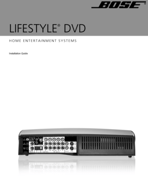 Page 1LIFESTYLE
®
DVD
HOME ENTERTAINMENT SYSTEMS
,QVWDOODWLRQ*XLGH
 