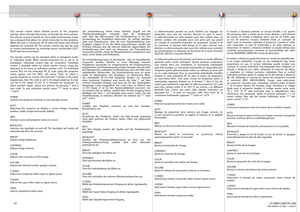 Page 22
english
deutsch francais
español
22
REMOTE CONTROL FERNBEDIENUNG TELECOMMANDE
MANDO A DISTANCIAThe remote control allows fl exible access to the projector 
settings, either through direct keys, or through the menu system. 
The remote control is backlit for use in dark environments. It also 
has a datajack that allows for wired connection to the projector. 
When the wire is connected, the IR (infra-red) beam and internal 
batteries are switched off  . The remote control may also be used 
to control...